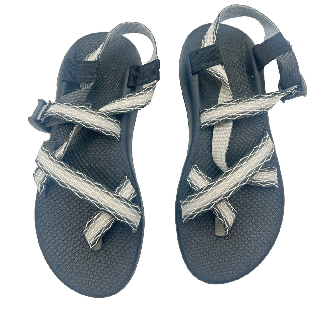 Chaco Women’s Sport Sandals Women Size 10 Black Gray Adjustable Straps Outdoor - Picture 3 of 7